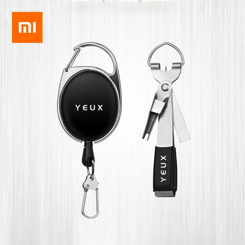 

Xiaomi YEUX Portable Fishing Quick Knot Tool Fast Hook Nail Knotter Lines Clipper Cutter Hook Eye Cleaner With Zinger Retractor