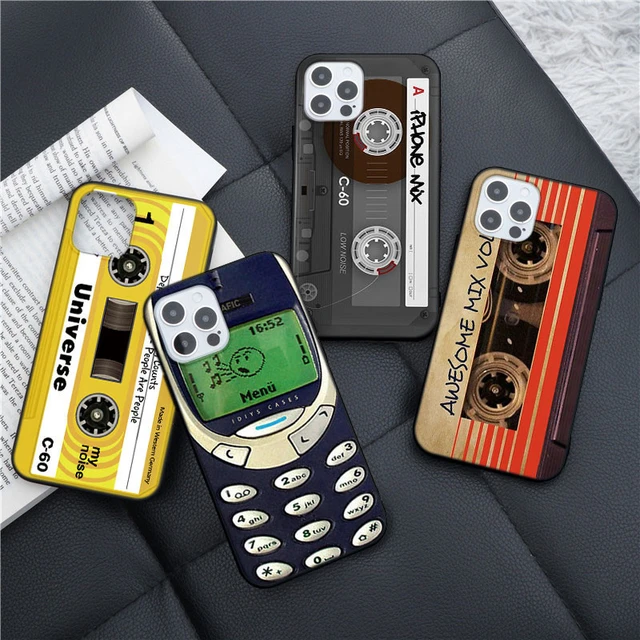 RED Retro Cassette Tape case (iPhone 5,5S,SE,6,6S,7,8,X,XS,XR,11,12,12Pro)