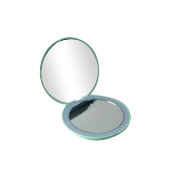 

Led makeup mirror fill lens folding mirror magnification 10 times details plane mirror high quality lightweight