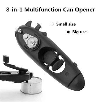 

Stainless Steel Manual Can Opener Multifunction Tin Canned Food Opener Side Cutter Beer Bottle Opening Kitchen Bar Tools Gadget