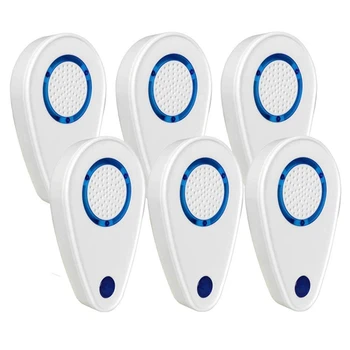 

Ultrasonic Pest Repeller 6 Packs Electronic Indoor Plug in for Insects Mice Ant Mosquito Spider Rodent Roach US Plug