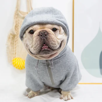 

Pug Clothes French Bulldog Clothing Winter Dog Hoodie Sweatshirt Coat Outfit Poodle Pomeranian Schnauzer Pet Costume Dog Apparel