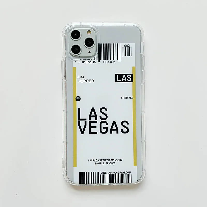 13 Ins Travel Label Country Phone Case For iPhone 11Pro Max 7 8 6 6s Plus X XR XS Max Flight Ticket Letter Soft Silicone Back Cover - Цвет: 13