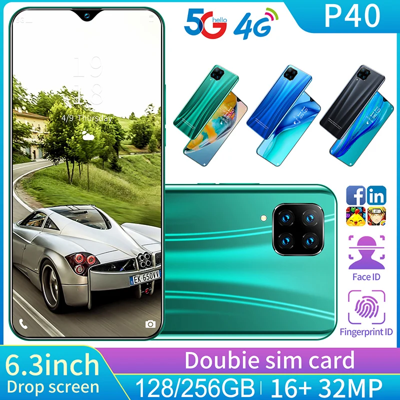 Global 6.3 Inch P40 Network Full Screen 10 Core