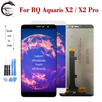 

10pcs LCD With Frame For BQ Aquaris X2 Pro X2pro LCD Display Screen Touch Sensor Digitizer Assembly For BQ X2 Full Display 5.65"