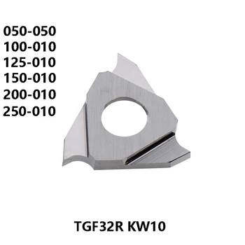 

Kyocera TGF32R TGF32R050-050 TGF32R100 TGF32R125 TGF32R150 TGF32R200 TGF32R250 010 KW10 Grooving Carbide Inserts Lathe Cutter