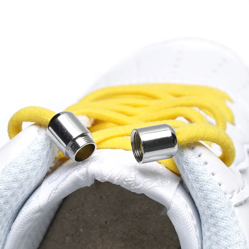 1Pair Metal Lock Quick Shoelaces Elastic No Tie Shoe Laces Round Sneakers  Shoelace Kids Adult Unisex Lazy Laces Strings 18 Color - Price history &  Review, AliExpress Seller - NO.8 shoe Store