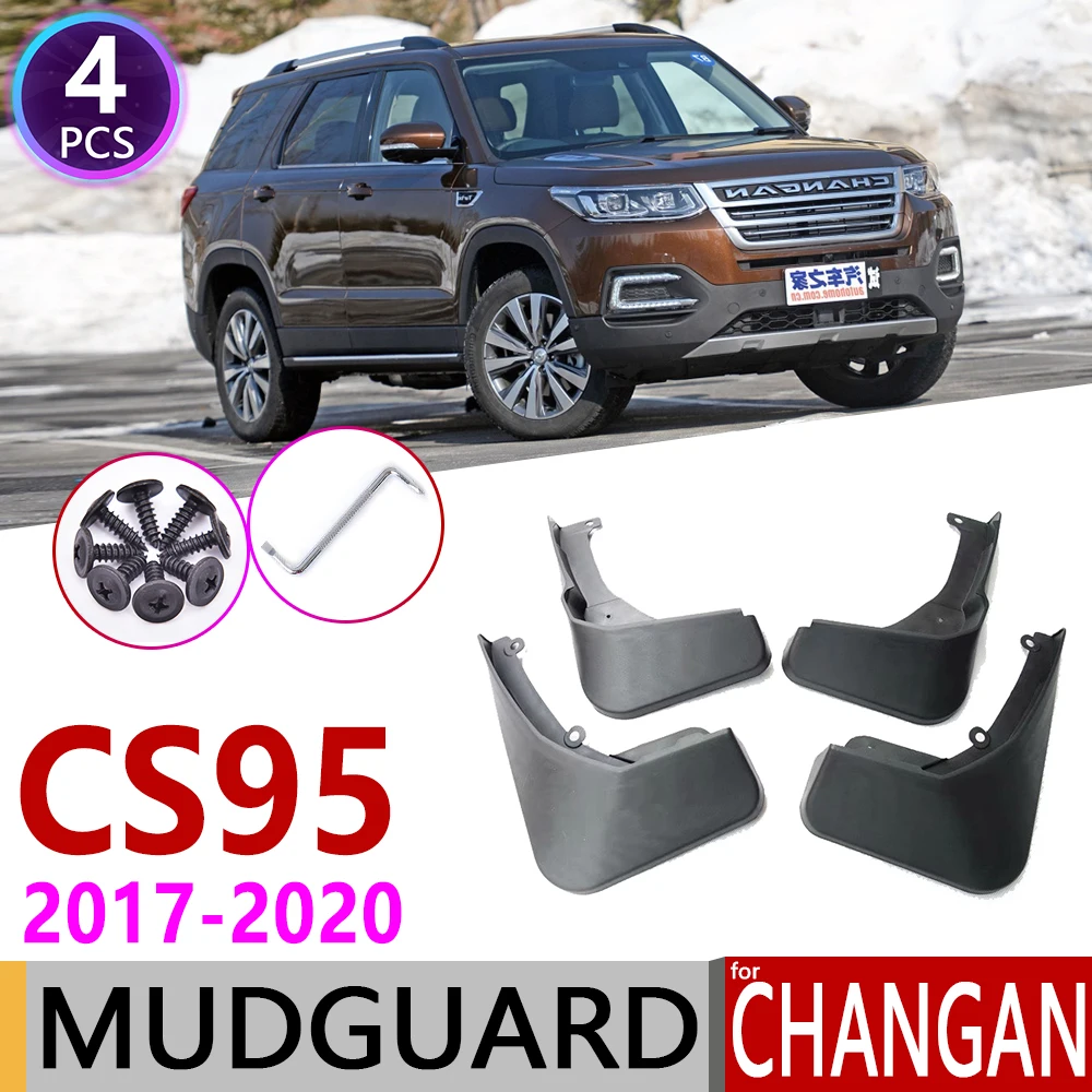 

for Changan CS95 CS 95 2017~2020 Front Rear Car Mudflaps Fender Mud Guard Flap Splash Flaps Mudguards Accessories 2018 2019