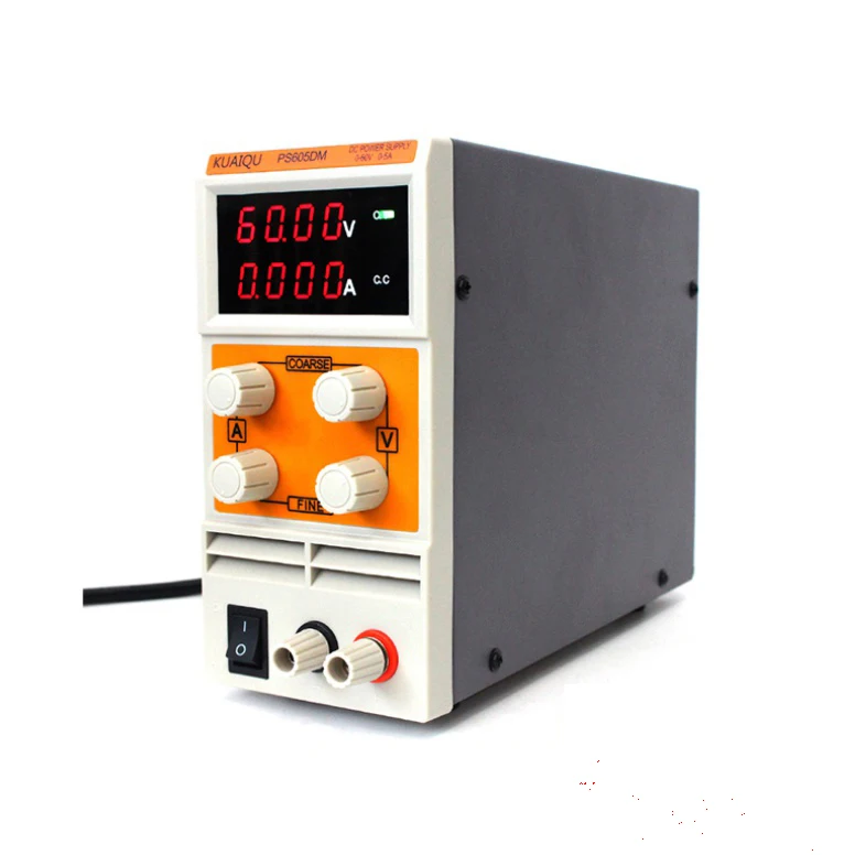 

KUAIQU PS605DM mini Switching DC Power Supply 110/220V laboratory Digital Variable Adjustable power supply Convertible 60V 5A
