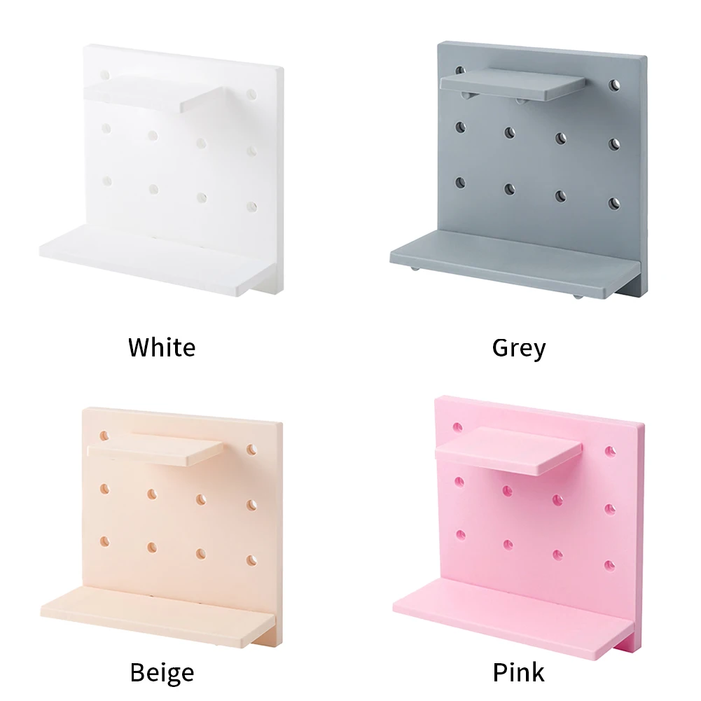 Нескользящая Pegboard пробойник, домашний декор, клейкая дырочная доска, ПП настенная полка для кухни, ванной комнаты, демонстрационная стойка для спальни, гостиной