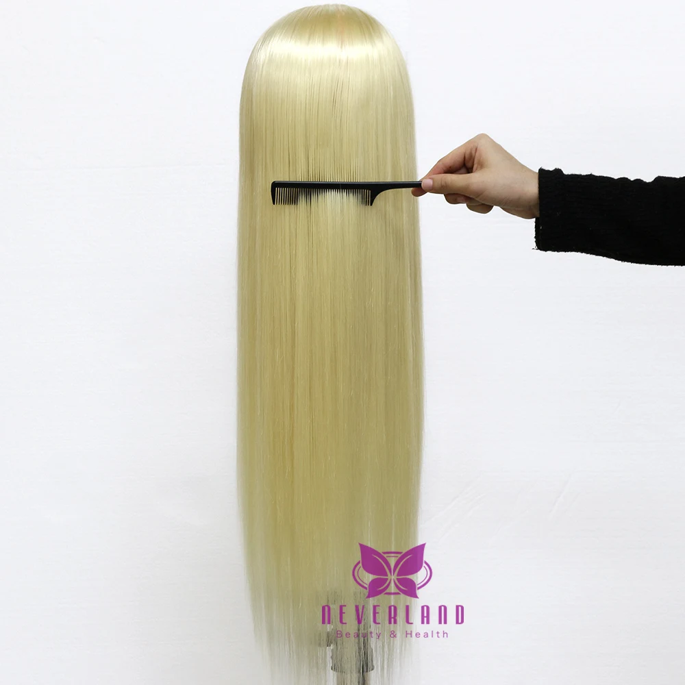 26 ''волоконная голова манекена для обучения волосам плетения парикмахерские