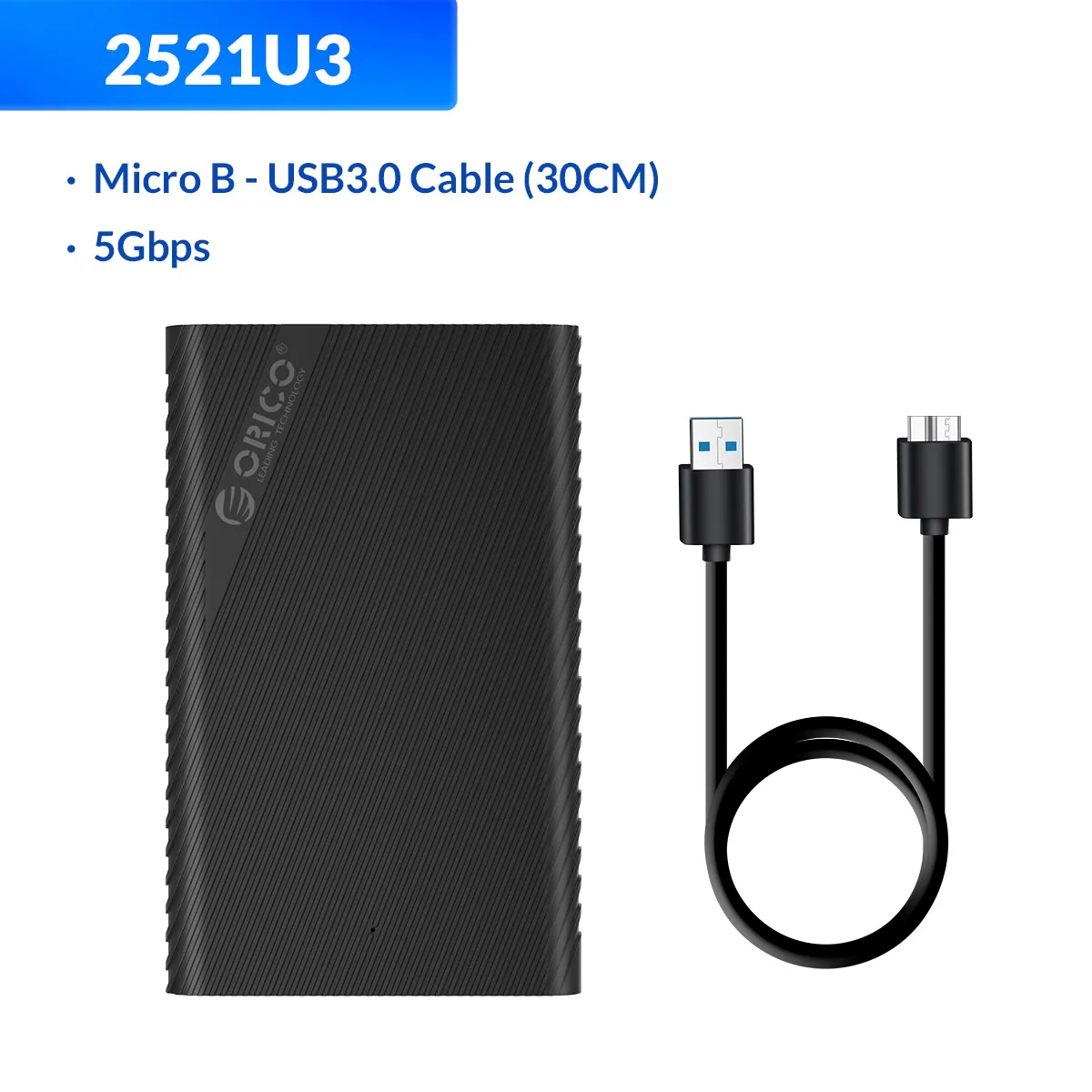 ORICO 2.5 inch HDD Case SATA to USB 3.0 HDD Enclosure External HD Case for 7-9.5mm HDD SSD Disk Case Hard Drive Box Support UASP