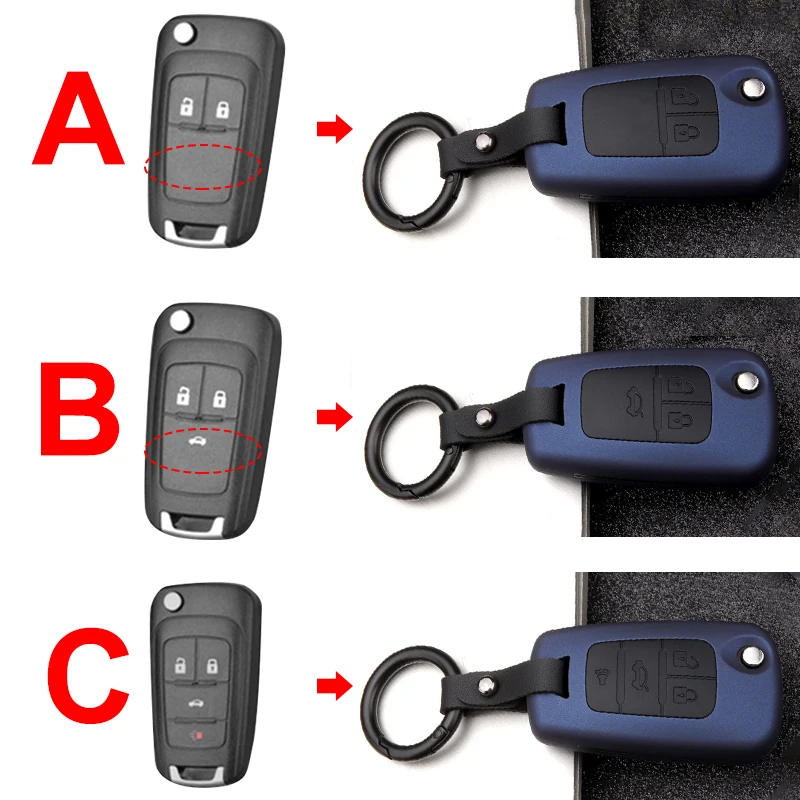 ABS+ Силиконовый чехол для ключей автомобиля для Chevrolet Cruze Aveo Trax fit Buick Opel Astra Corsa Meriva Zafira Antara J защита ключей