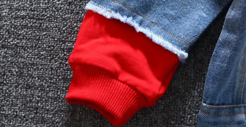 Outono com Capuz Esportivas para 1-6 Menino Menina Denim Jaquetas Crianças Moda Cabolsa Splice Outerwear Roupas Primavera t 13 crianças splice outerwear roupas primavera outono com
