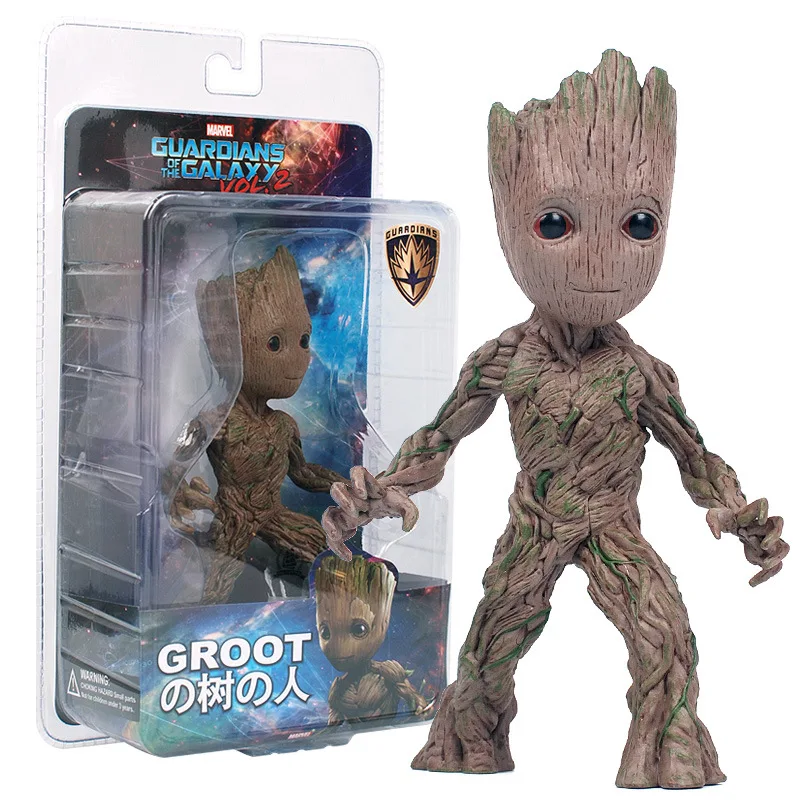 

Neca Marvel Baby Groot Tree Man Joints Moveable Action Figure Model Toys 15cm for Kids Gift Desktop Decoration