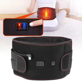 

3 Sizes Electric Heat Therapy Far Infrared Vibration Hot Compress Waist Pain Relieve Belts Brace Support