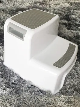 

Promotion Wide+2 Step Stool For Kids Toddler Stool For Toilet Potty Training Slip Resistant Soft Grip For Safe As Bath