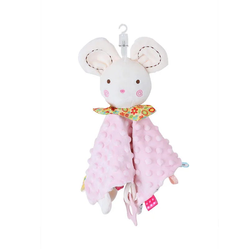 Newborn Baby Shower Gift Bunny Soothe Appease Towel Plush Stuffed Baby Toys Security Tag Stuffed Animal Blanket baby comforter blanket