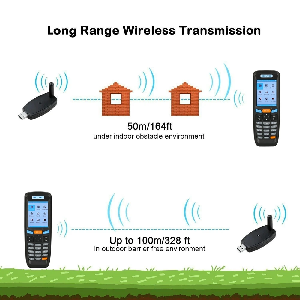 2,4G беспроводной ручной PDT сканер штрих-кодов 1D/2D портативное устройство сбора данных терминал устройство считыватель штрих-кодов