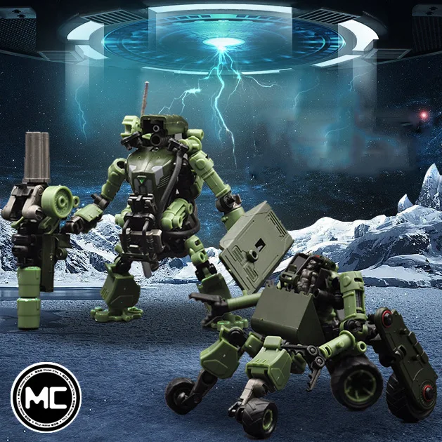 RIHIO MM002 MM-002 трансформация защитник Строительный набор V-Link Mecha серии Собранный мех Робот Игрушки