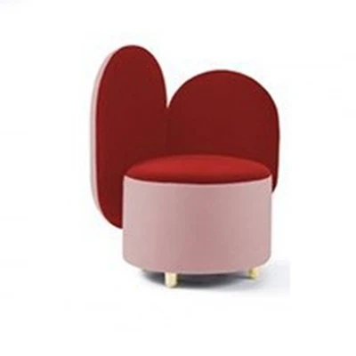 Роскошный скандинавский ленивый один диван стул для макияжа кухня кафе спальня гостиная Балконный стул подушки креативный бархат кровать стул - Цвет: Red Pink A