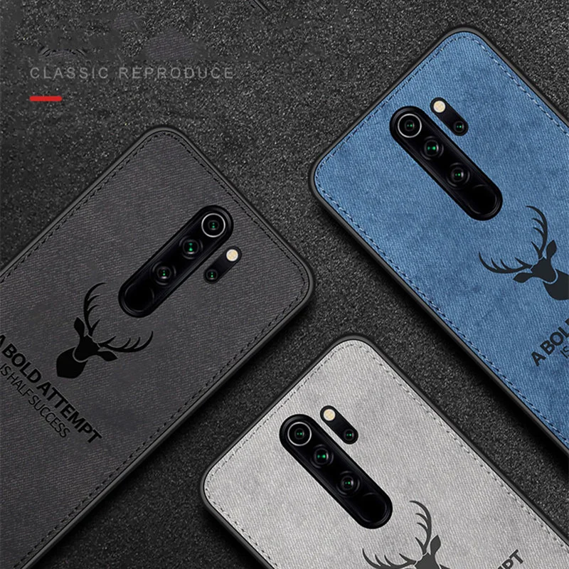 Классический тканевый чехол для Xiaomi Redmi Note 9S 9 Pro Max с изображением животных