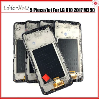 

5 Piece/lot LCD For LG K10 2017 M250 M250N M250E LCD Display Touch Screen Digitizer Assembly For LG K10 M250DS LCD with frame