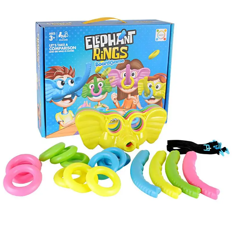 Kuulee креативные Детские кольца, игрушка, слон, нос, кольцо, пазлы, игра для родителей и детей, Игрушки для раннего образования