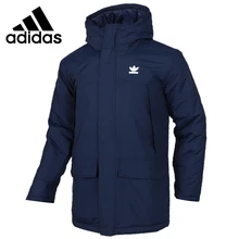 Новое поступление Adidas оригиналы парка с цифрой Для мужчин зимнее пальто с капюшоном спортивная одежда