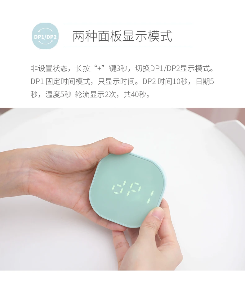 Small alarm clock simple night light mute electronic bedside with mini led calendar clock light multifunction alarm clock