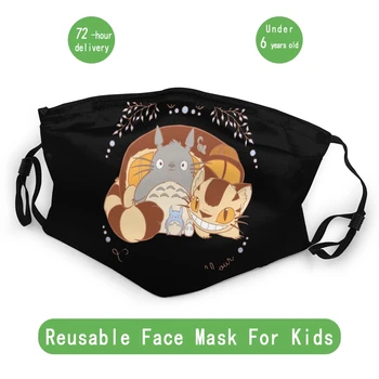

Love Your Neighbour Kids Reusable Face Mask Ghibli Totoro Anti Bacterial Dustproof Mask Protection Mask Respirator Mouth Muffle