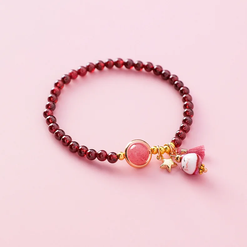 Beaded-Wine Red