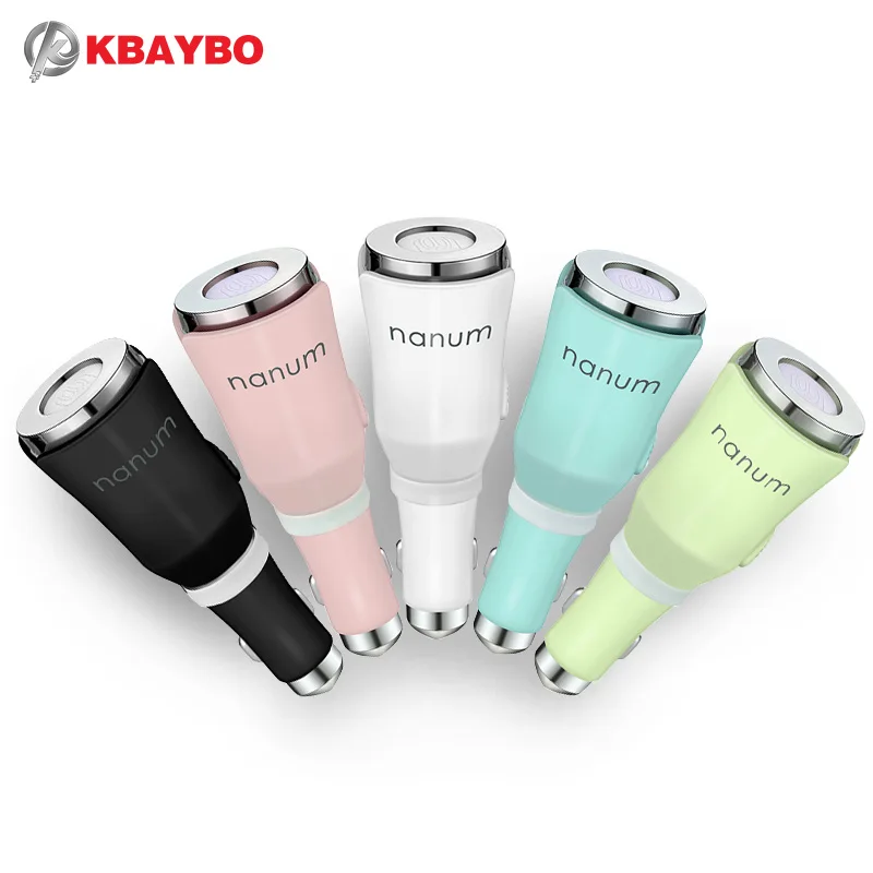 

KBAYBO Car Aroma Diffuser Car Aromatherapy Mat Diffuser with Dual Power USB Car Charger 5-Color Selection