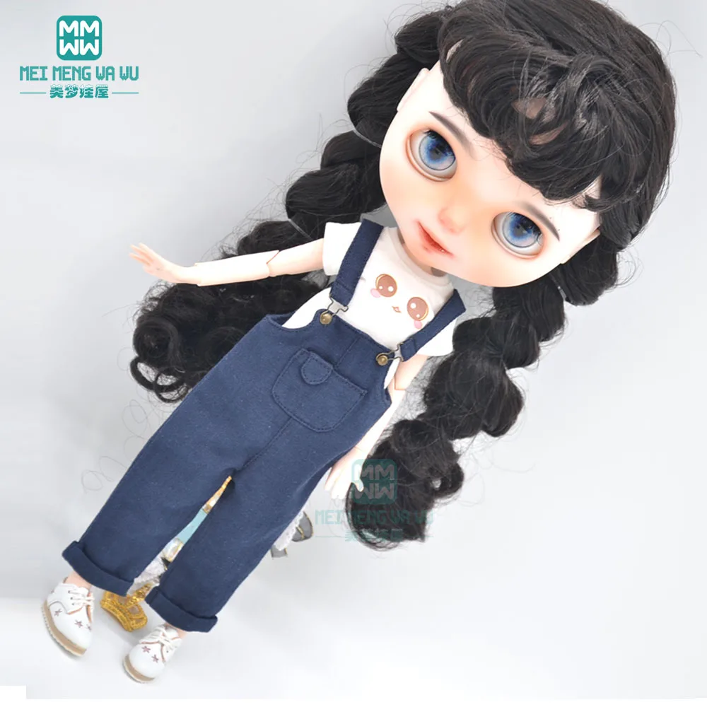 Blyth Doll Clothes fashion plaid shirt mini skirt for Azone doll accessories