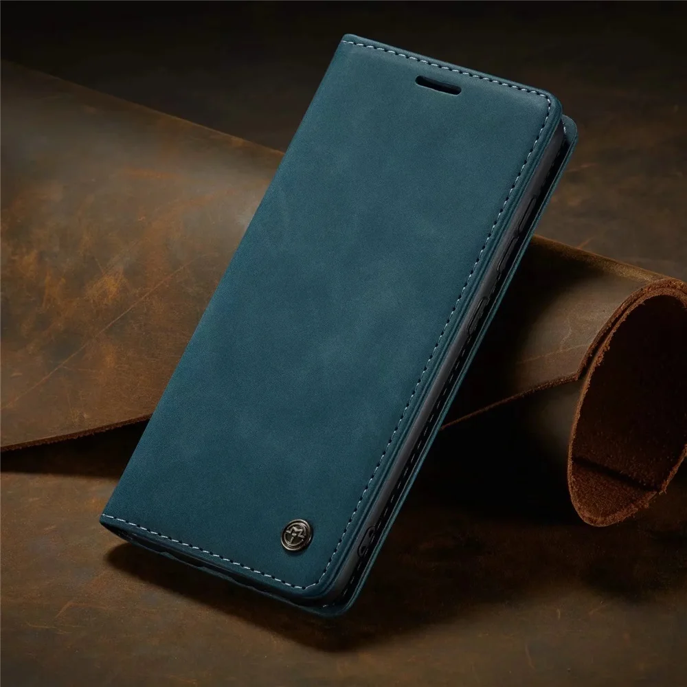 thumbnail image 1 of Matte Leather Flip Cover for Samsung A71 A51 A70 A50 A40 A30 A20 A10 Wallet Case S21 5G S20 Ultra Note 10 Plus S10 S10e S9 S8 S7, 1 of 5