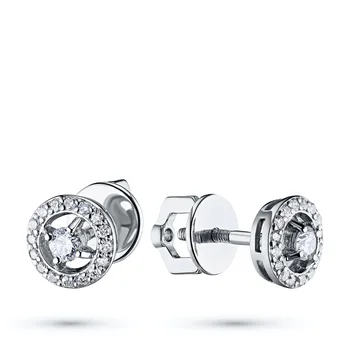 

Pusety of white gold with diamonds e0901ps10177400