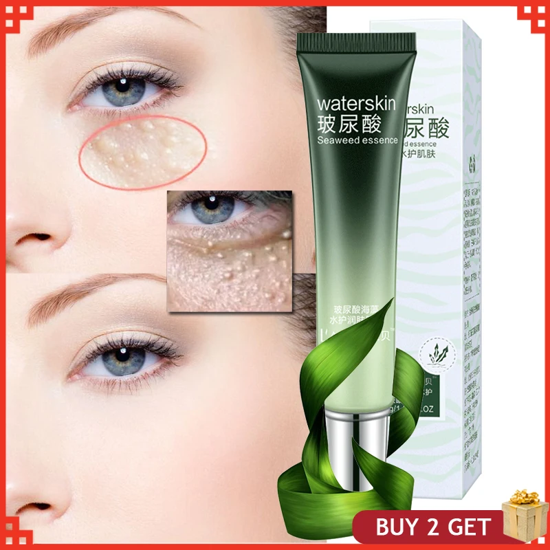 Hyaluronic Acid Seaweed Fine Condensate Eye Cream Delicate Bright Smooth Herbal Reduce Fat granules Extract Anti-Puffiness Serum