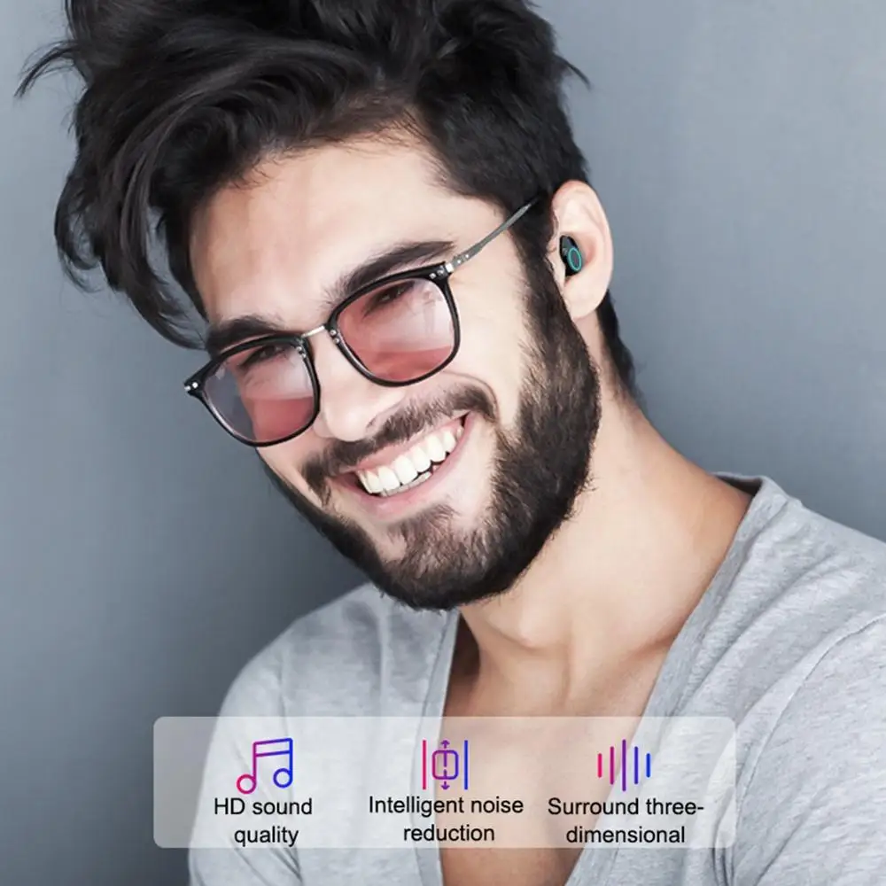 X6 TWS, мини Bluetooth 5,0, наушники, беспроводная гарнитура, спортивные, свободные руки, беспроводные наушники с зарядным устройством для смартфона