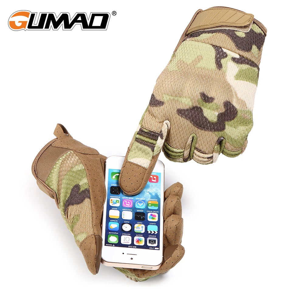  Touch Screen Multicam Camouflage Tactical Gloves Army Military Airsoft Outdoor Climbing Shooting Pa