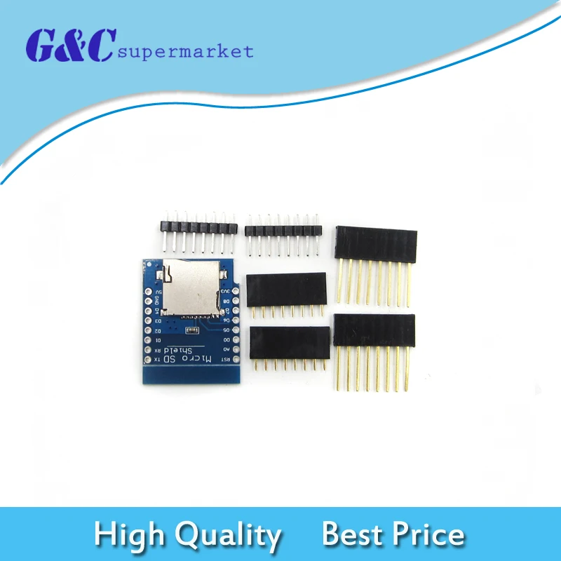 Щит Micro SD для WeMos D1 mini TF WiFi ESP8266 макетная плата Arduino совместимая с SD-хранилищем на