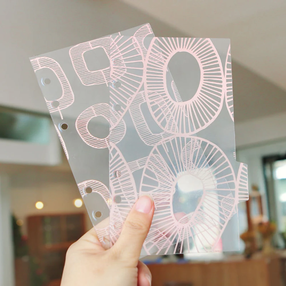 

5 Pcs A5/A6 Colored Notebook Index Page Covers Spiral Diary Planner Note Book Category Pages Stationery
