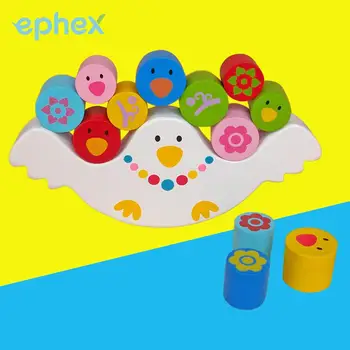 

Bird Balance Building Blocks Wooden Toys Stack Preschool Learning Education