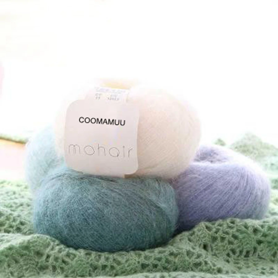 25g/ball Soft Mohair Yarn For Hand Knitting Scarf Shawl Sweater Fluffy