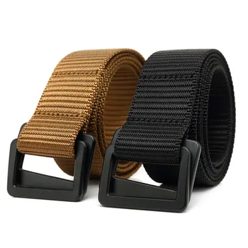 

H Militar Nylon Tactical Belt Metal Buckle Adjustable Survival Emergency Rescue Waist BeltPaintball Army Hunting Accessories