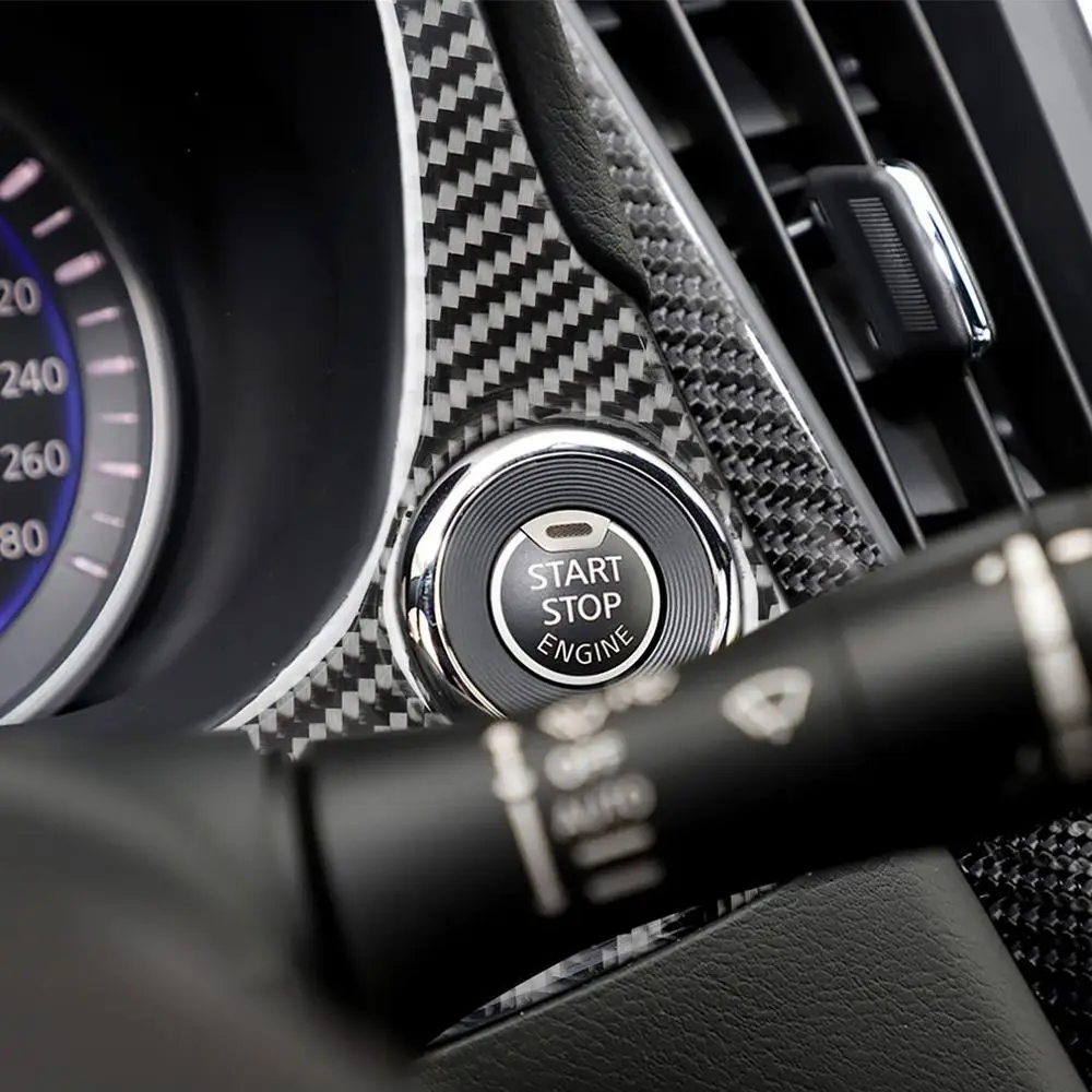 Комплект из карбоновой рамы для приборной панели для Infiniti Q50 V37+ набор для украшения интерьера автомобиля