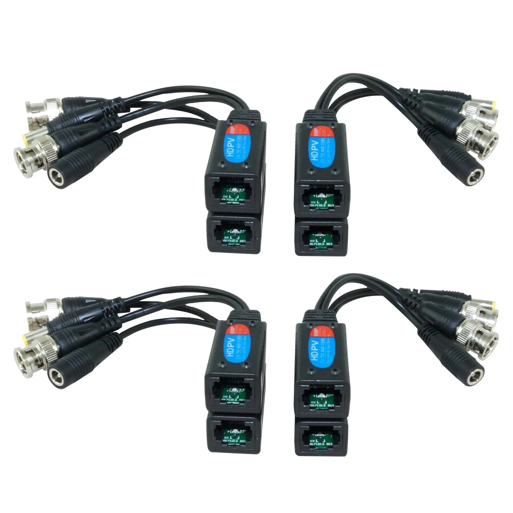 transceptor de video balun passivo cctv bnc 05