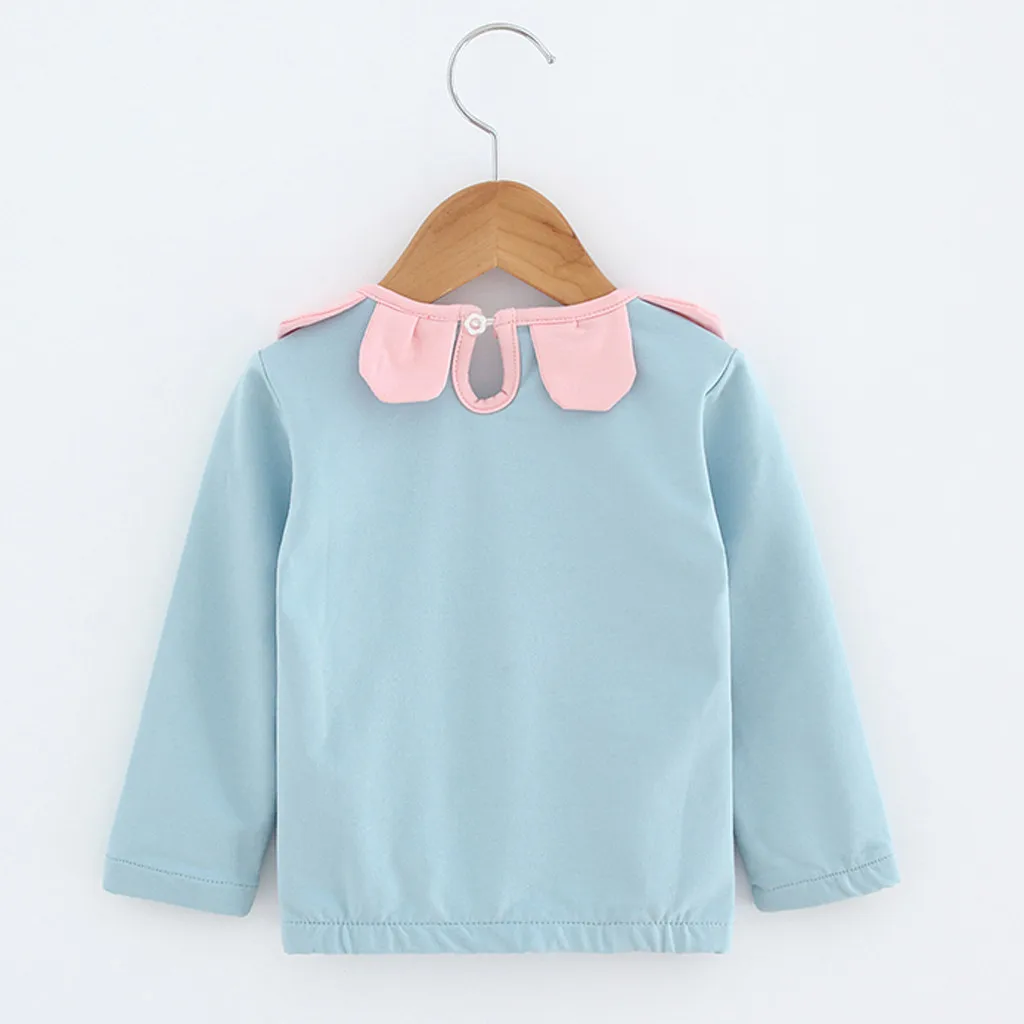 Kids T-Shirt Toddler Kid Baby Girl Clothes Autumn/Spring Long Sleeve Flowers Pullover Sweet T-shirt Tops With good quality