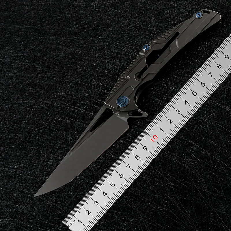 

DICORIA RIKE M2 Flipper folding knife S35VN blade titanium handle outdoor hunt Survival knives EDC Tool Pocket knives