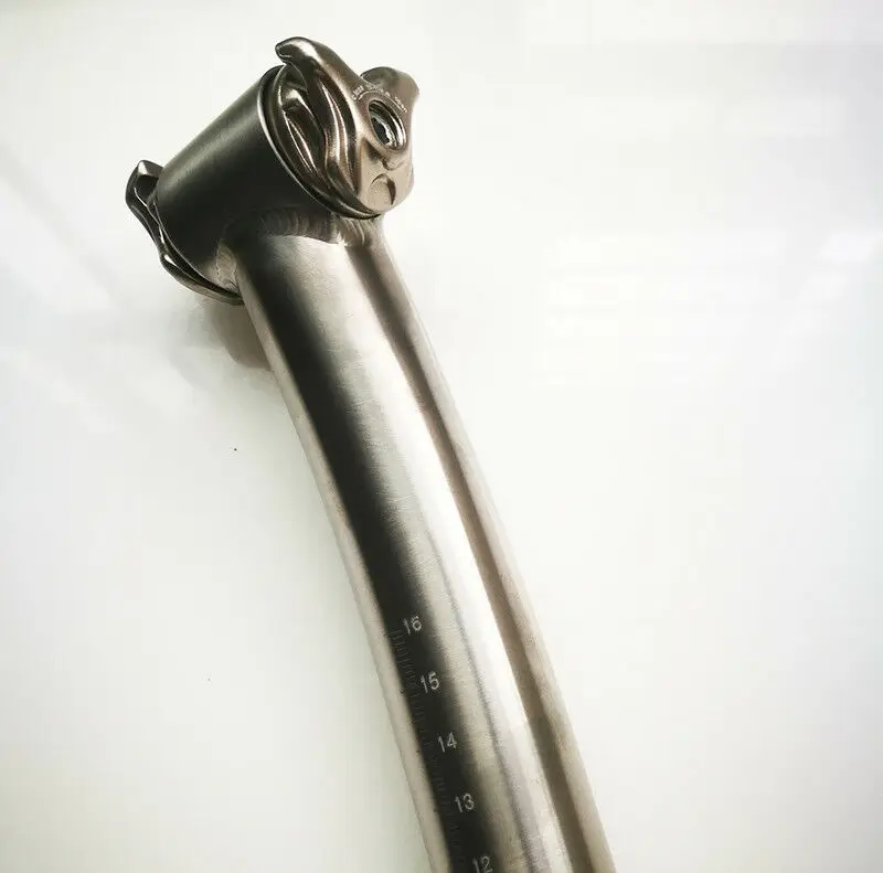27,2 титановое Велосипедное Сиденье Ti Setback Seat post 350/400 мм
