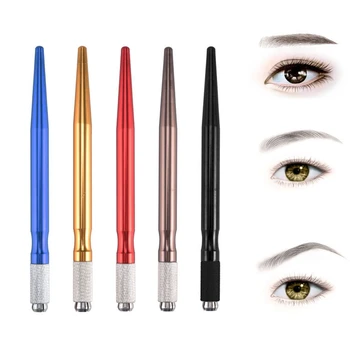 

10 pcs Manual Single head Microblading Pen eyebrow Tattoo Machine Needle Blade for dermografo micropigmentacion Microblading pen